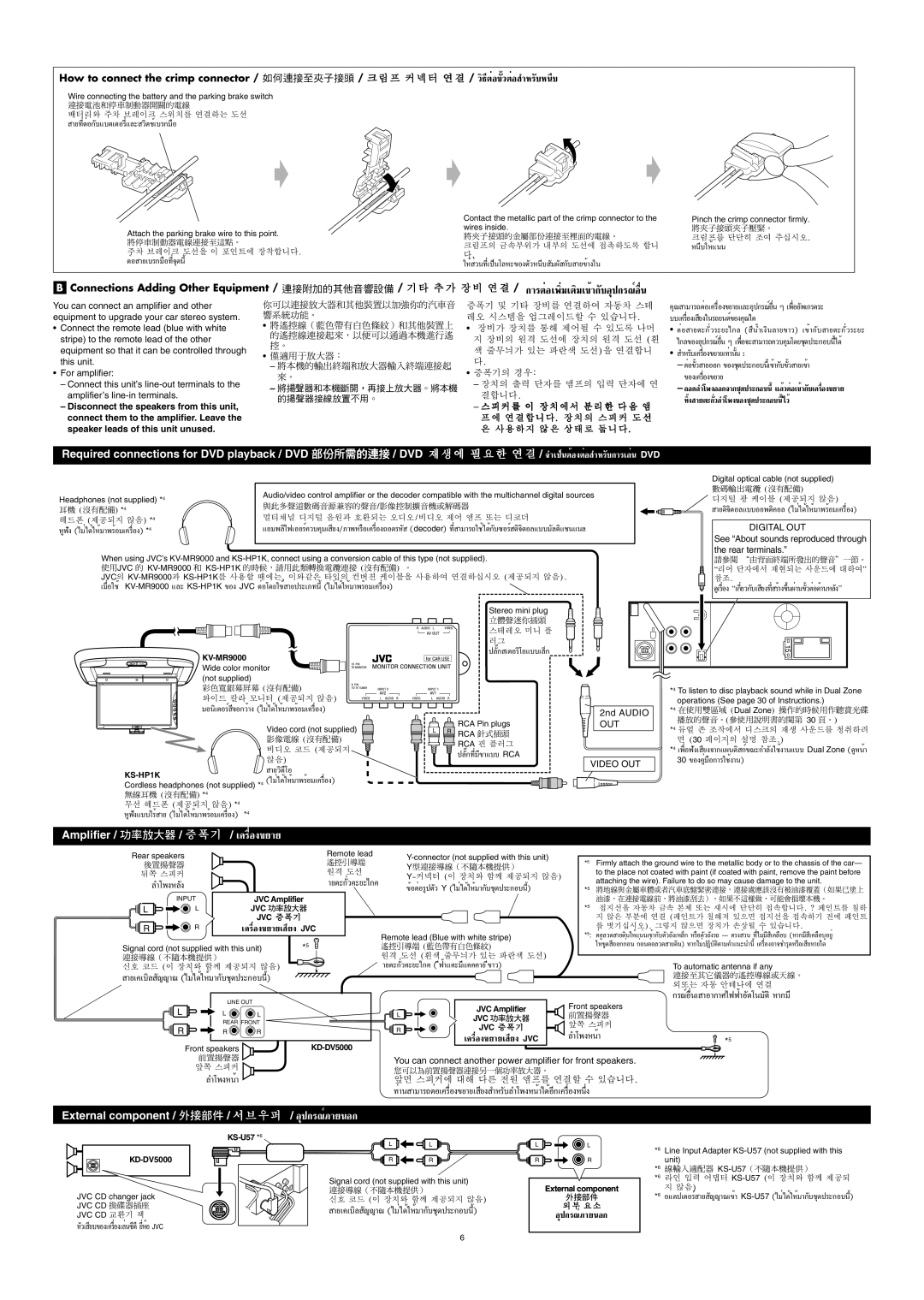 JVC LVT1055-001A manual KS-HP1K, Jvc Jvc=, Jvc Jvc = 