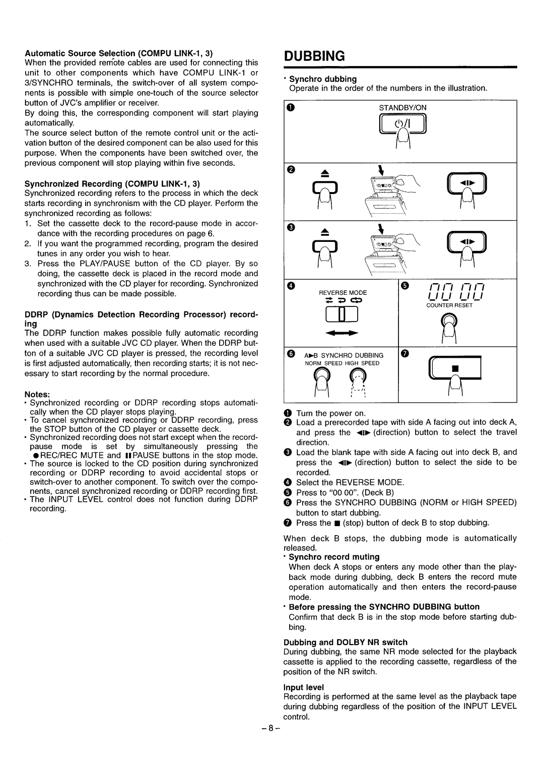 JVC LVT1089-001B, TD-W271 manual 