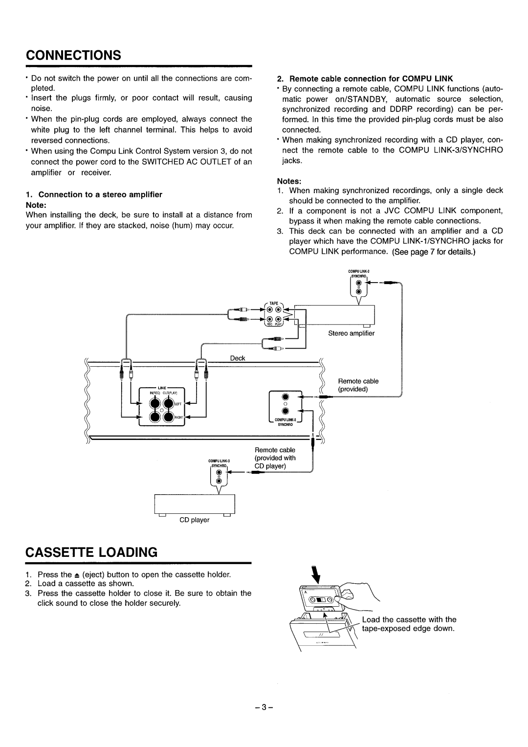 JVC TD-W271, LVT1089-001B manual 