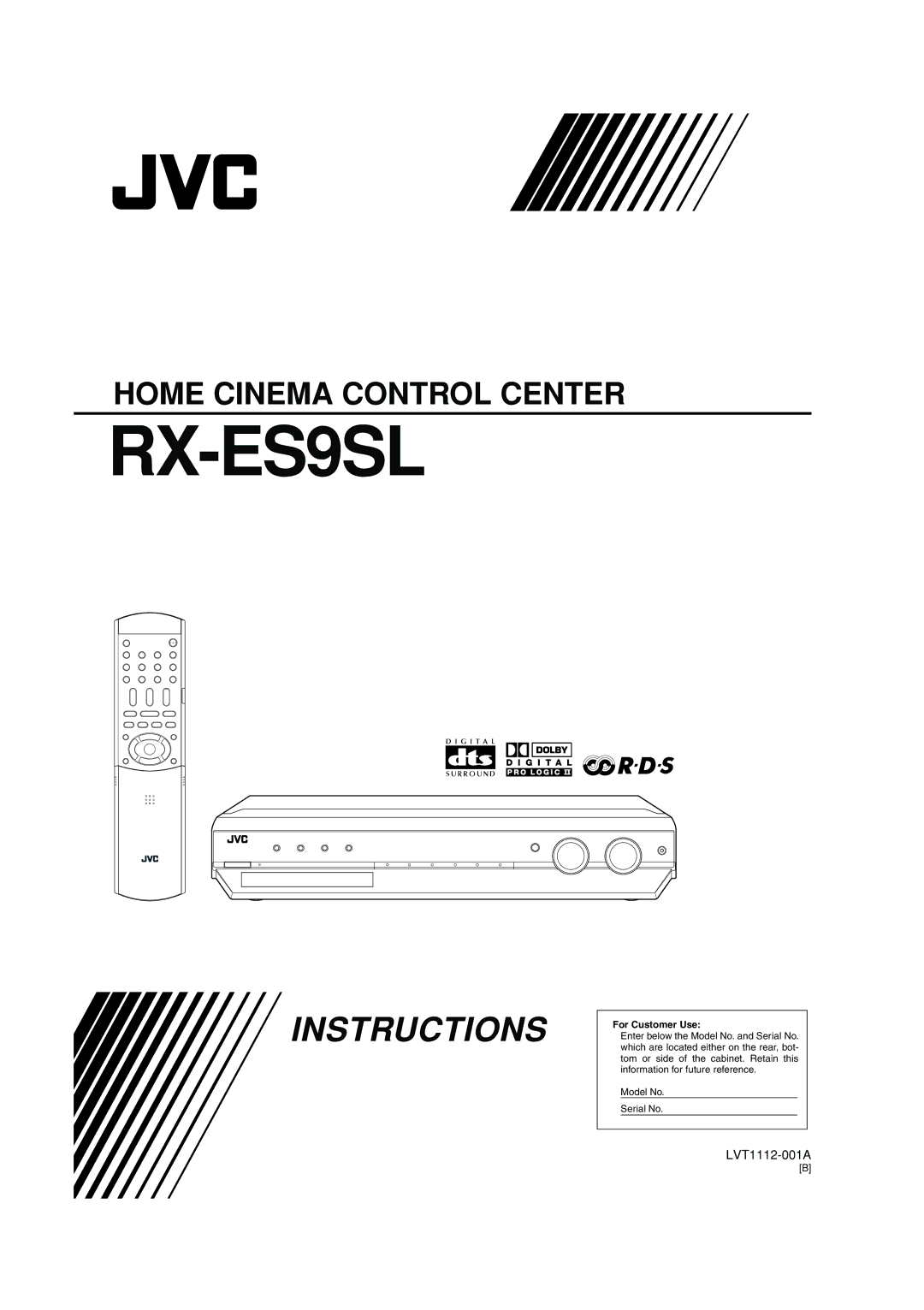 JVC LVT1112-001A manual RX-ES9SL 