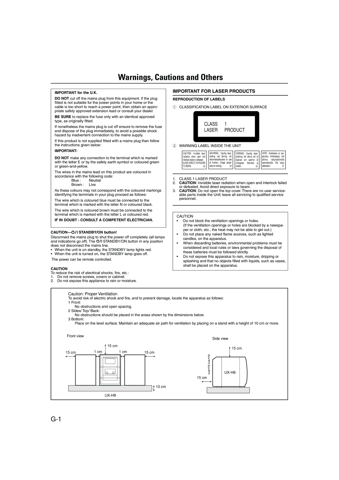 JVC LVT1115-003B, 0603MWMMDWORI manual Class Laser Product 