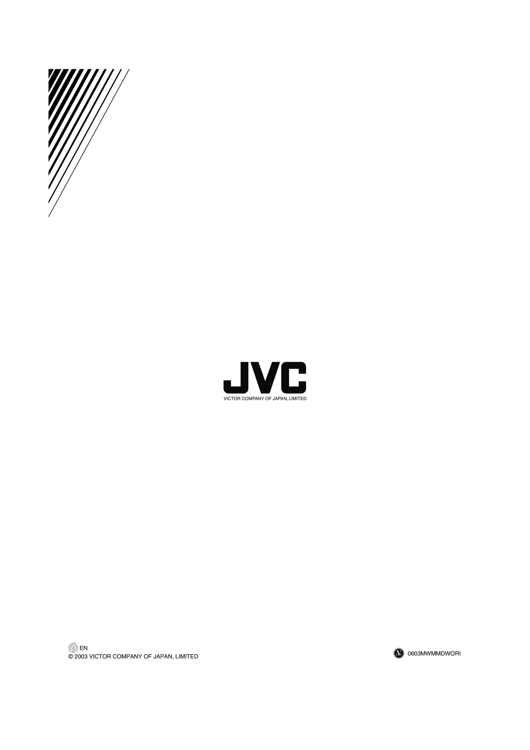 JVC LVT1115-003B manual 0603MWMMDWORI, Victor Company Of Japan, Limited 
