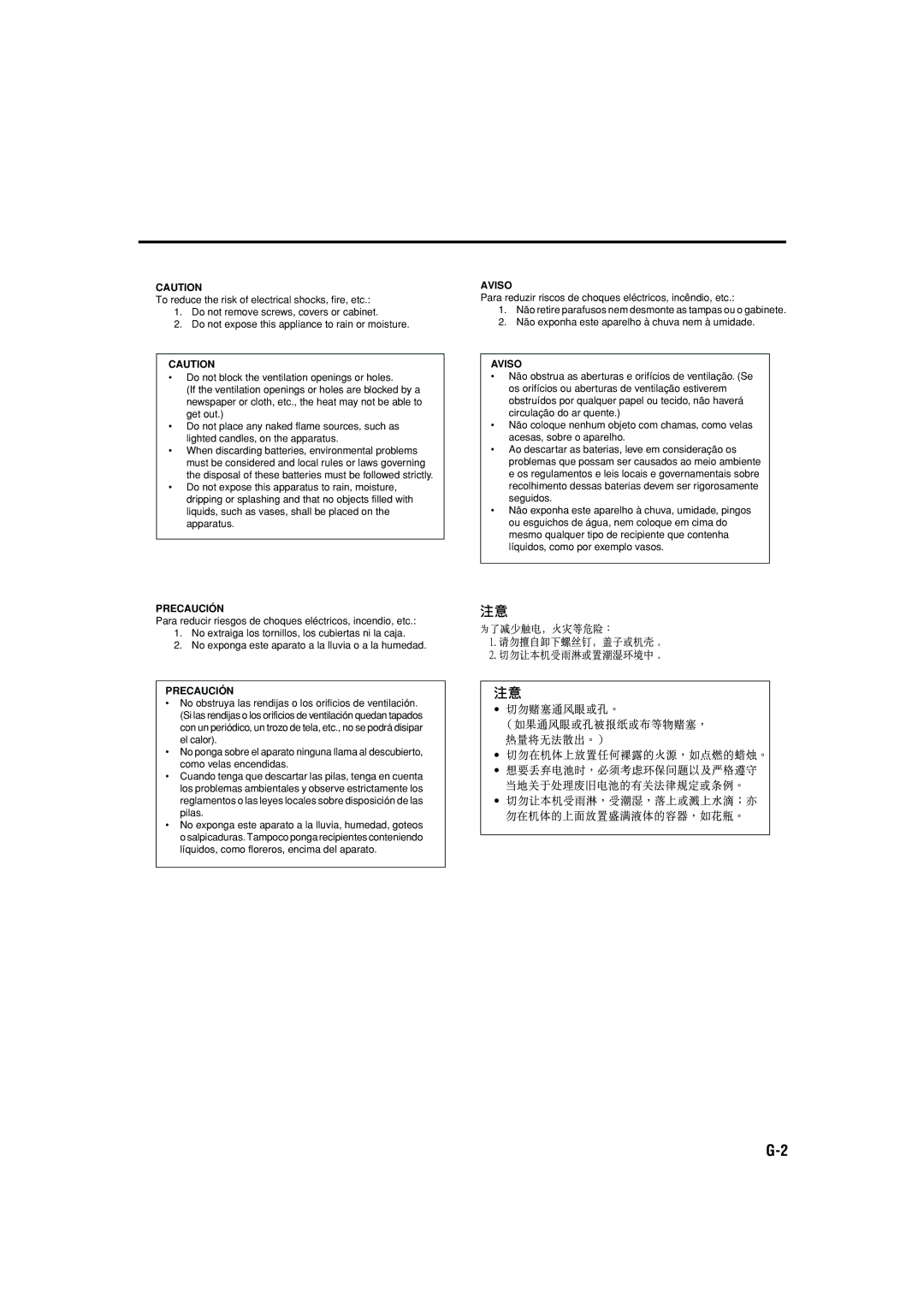 JVC LVT1140-004A manual Precaución 