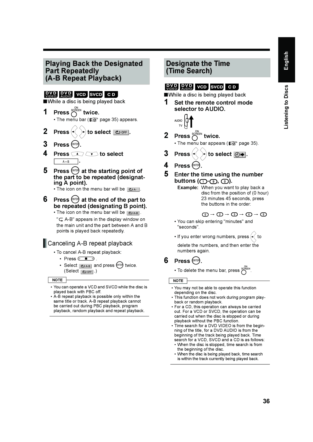 JVC LVT1220-002A, UX-QD7W manual Playing Back the Designated Part Repeatedly Repeat Playback, Designate the Time Time Search 