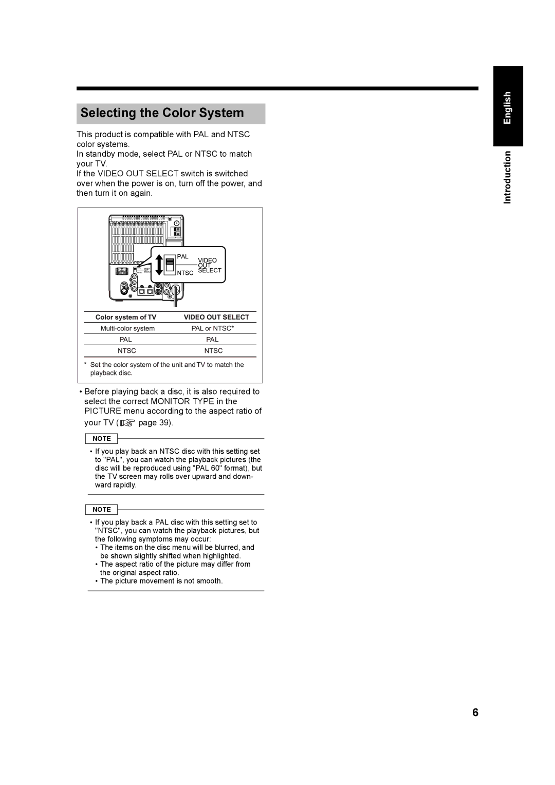 JVC LVT1220-002A, UX-QD7W, UX-QD7M manual Selecting the Color System 