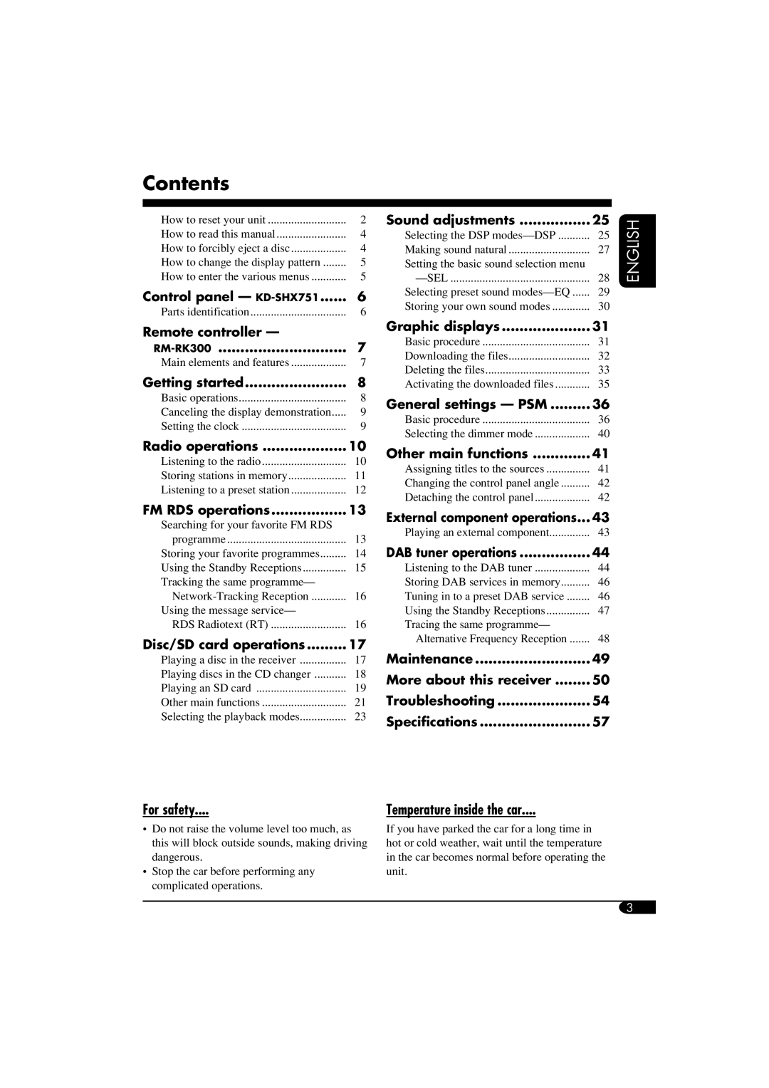 JVC LVT1311-003A manual Contents 