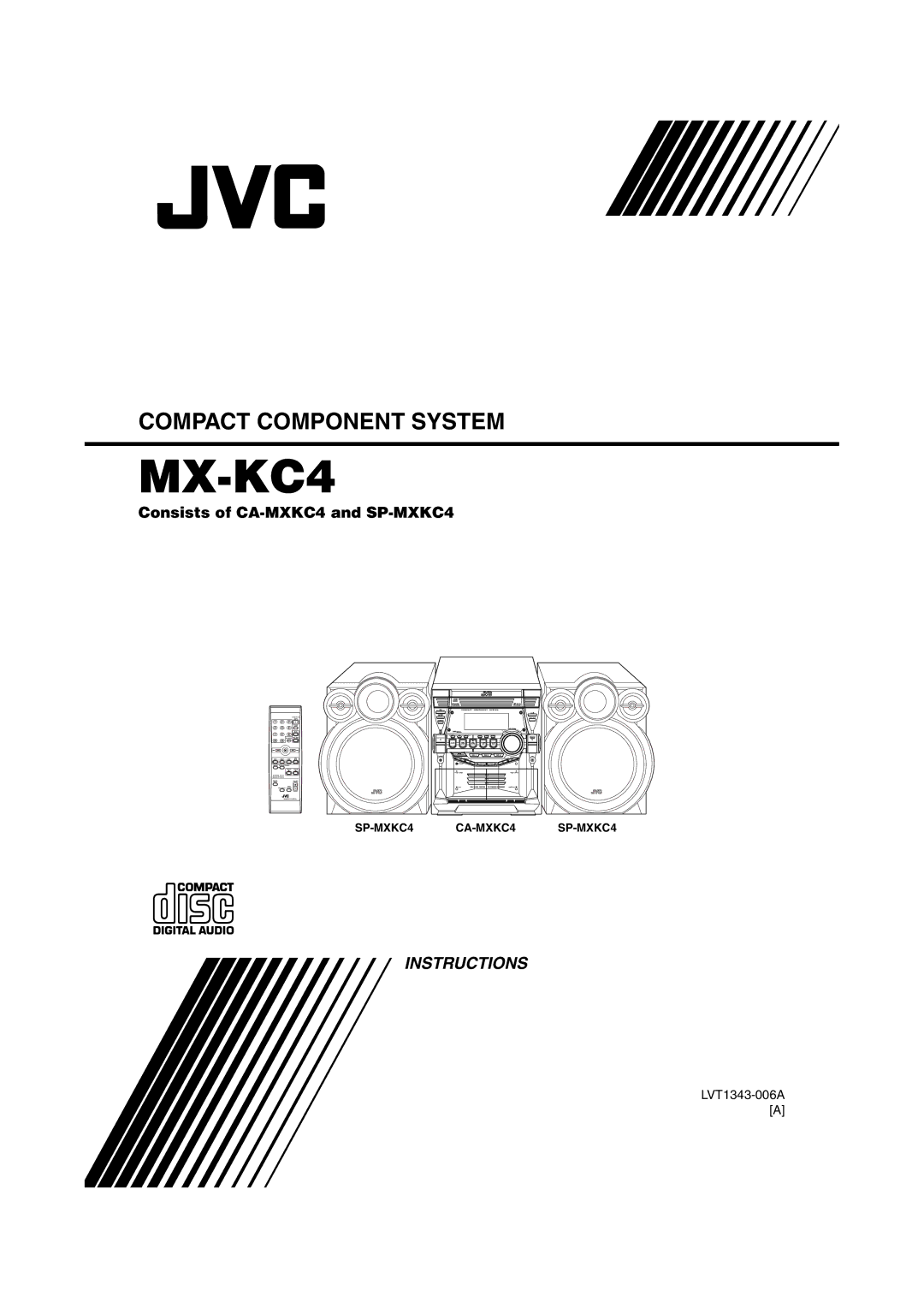 JVC LVT1343-006A, 0205NYMCREBET manual MX-KC4, Consists of CA-MXKC4 and SP-MXKC4 