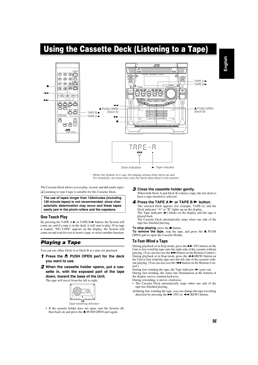 JVC LVT1343-006A, SP-MXKC4, 0205NYMCREBET manual 0PUSH Open Deck B 