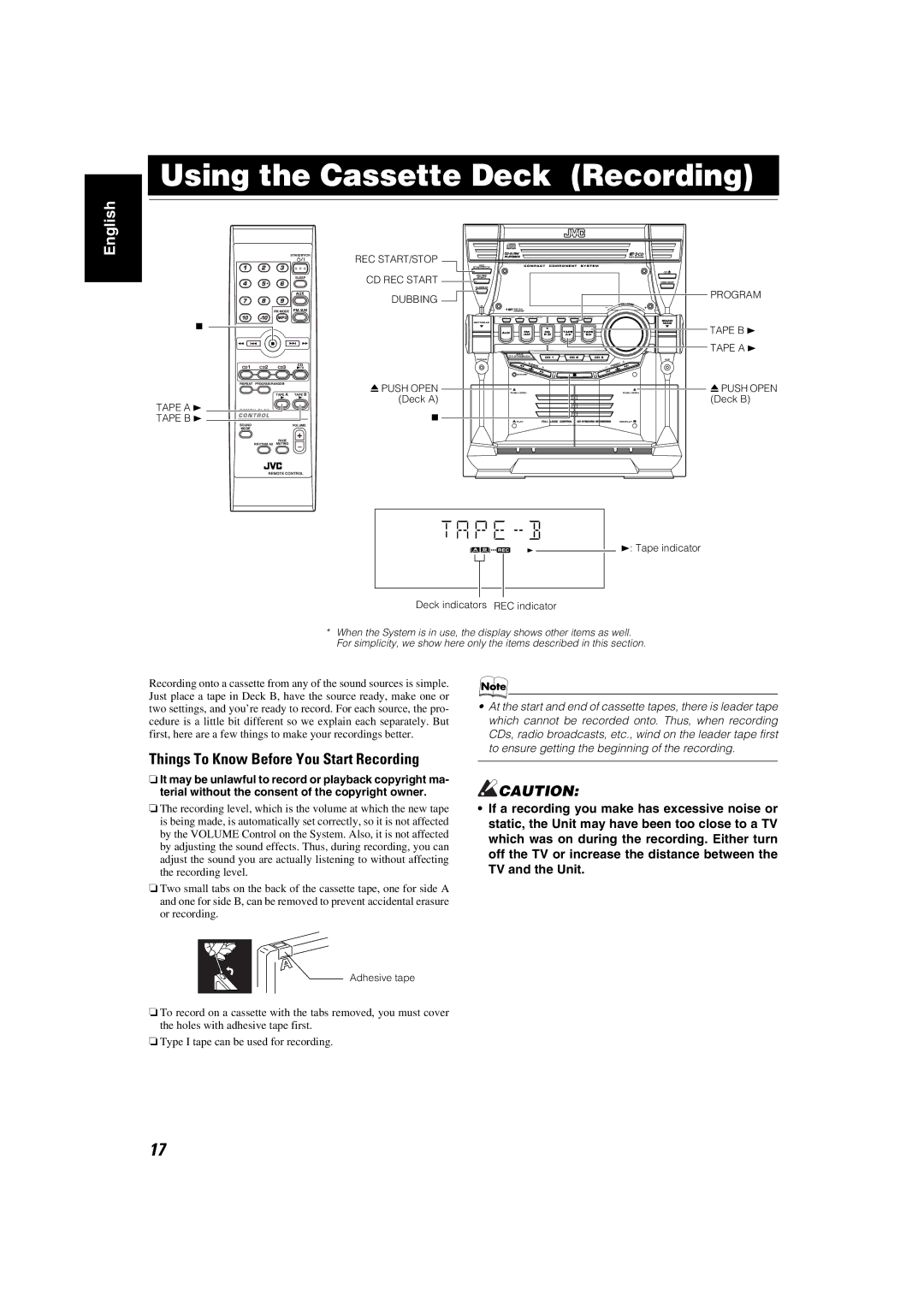 JVC SP-MXKC4, LVT1343-006A, 0205NYMCREBET manual 0PUSH Open Deck a 