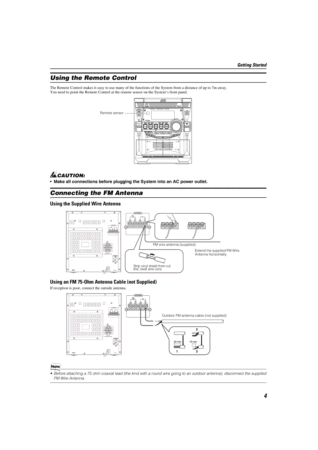 JVC 0205NYMCREBET, LVT1343-006A, SP-MXKC4 manual Using the Remote Control 