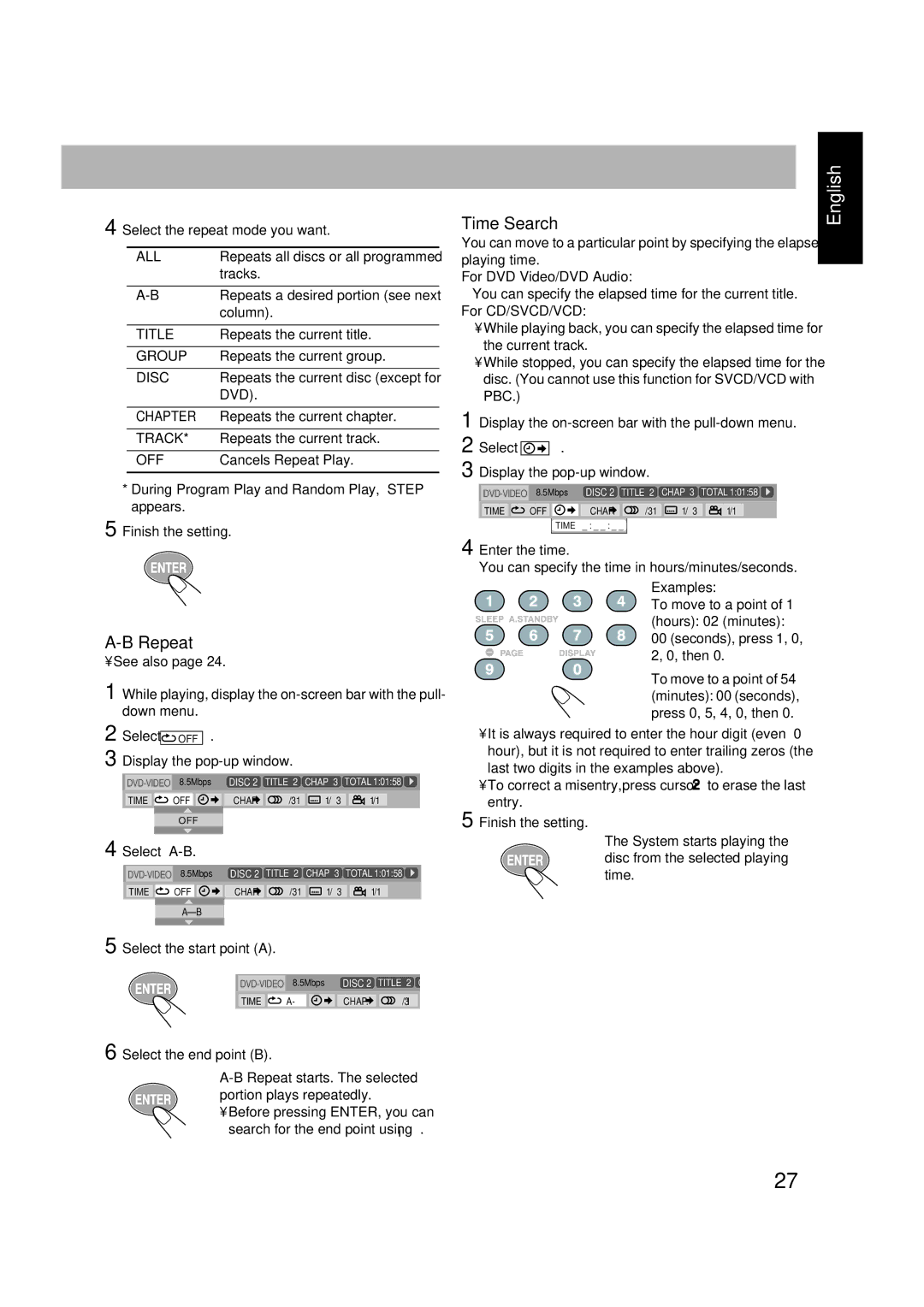 JVC CA-FSGD7, LVT1348-001C, SP-FSGD7, 0305MWMMDWBET manual Repeat 