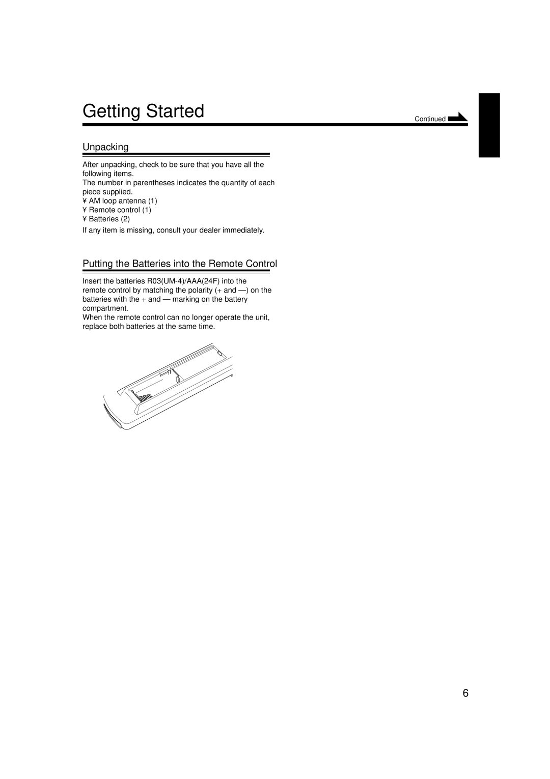 JVC LVT1356-005A manual Getting Started 