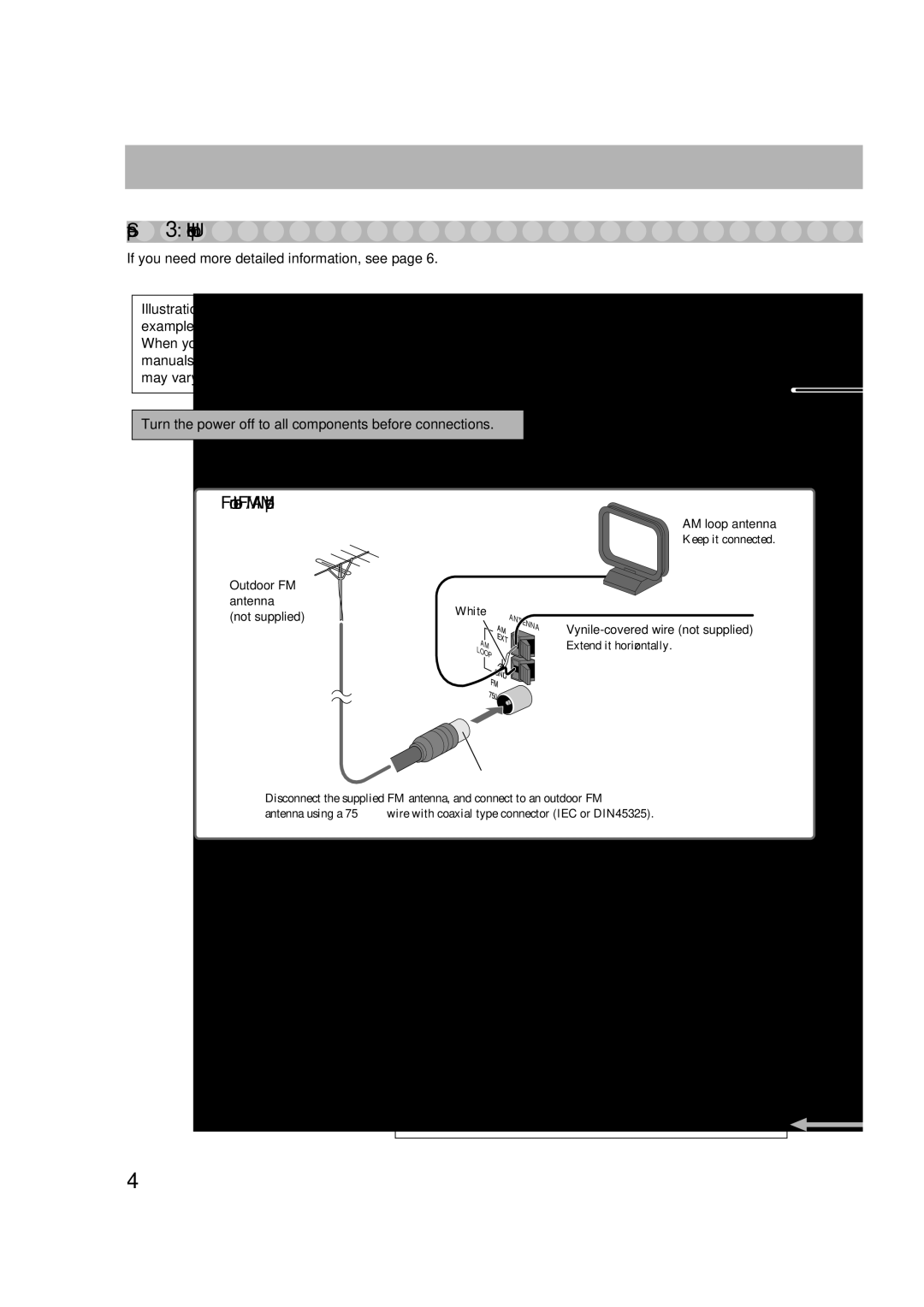 JVC LVT1358-001A manual Hook Up, For better FM/AM reception 