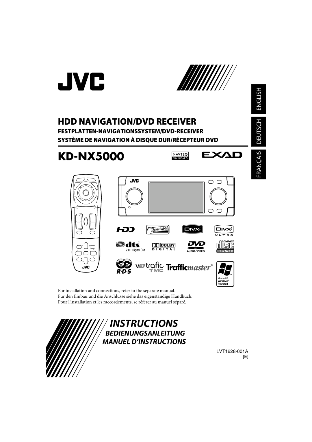 JVC LVT1627-001A manual Bedienungsanleitung Manuel D’INSTRUCTIONS 