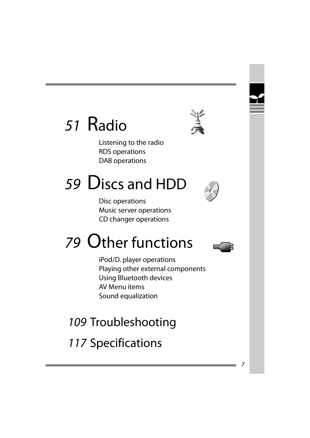 JVC LVT1627-001A manual Listening to the radio RDS operations DAB operations 