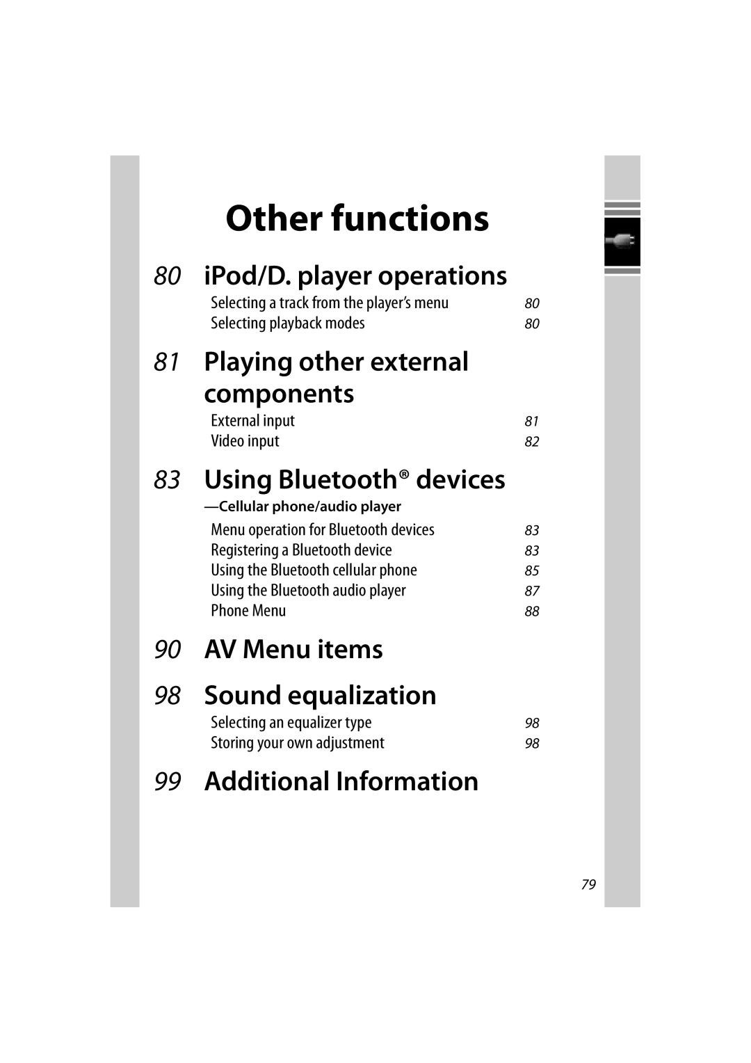 JVC LVT1627-001A manual Other functions 