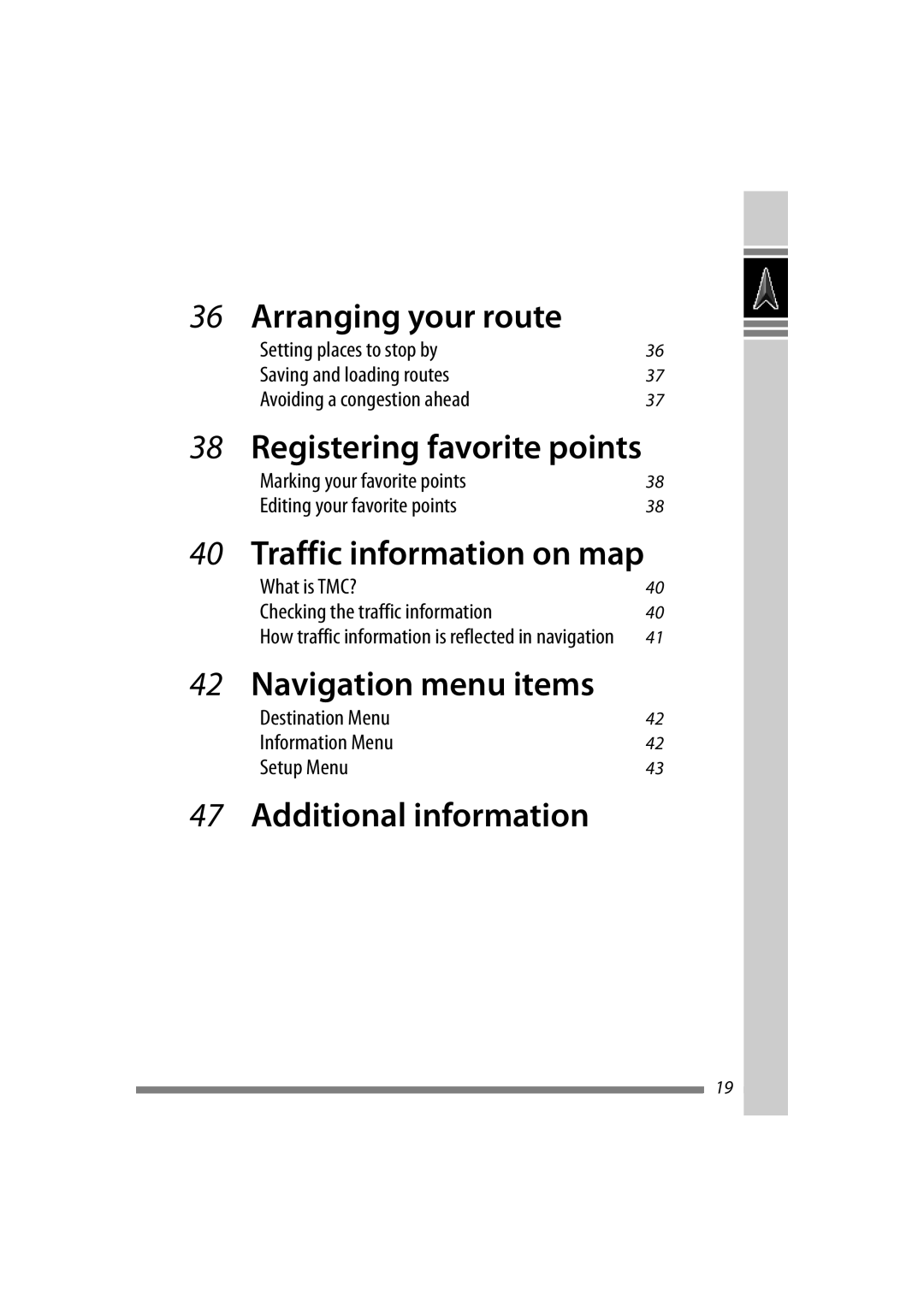 JVC LVT1774-001A manual Arranging your route 