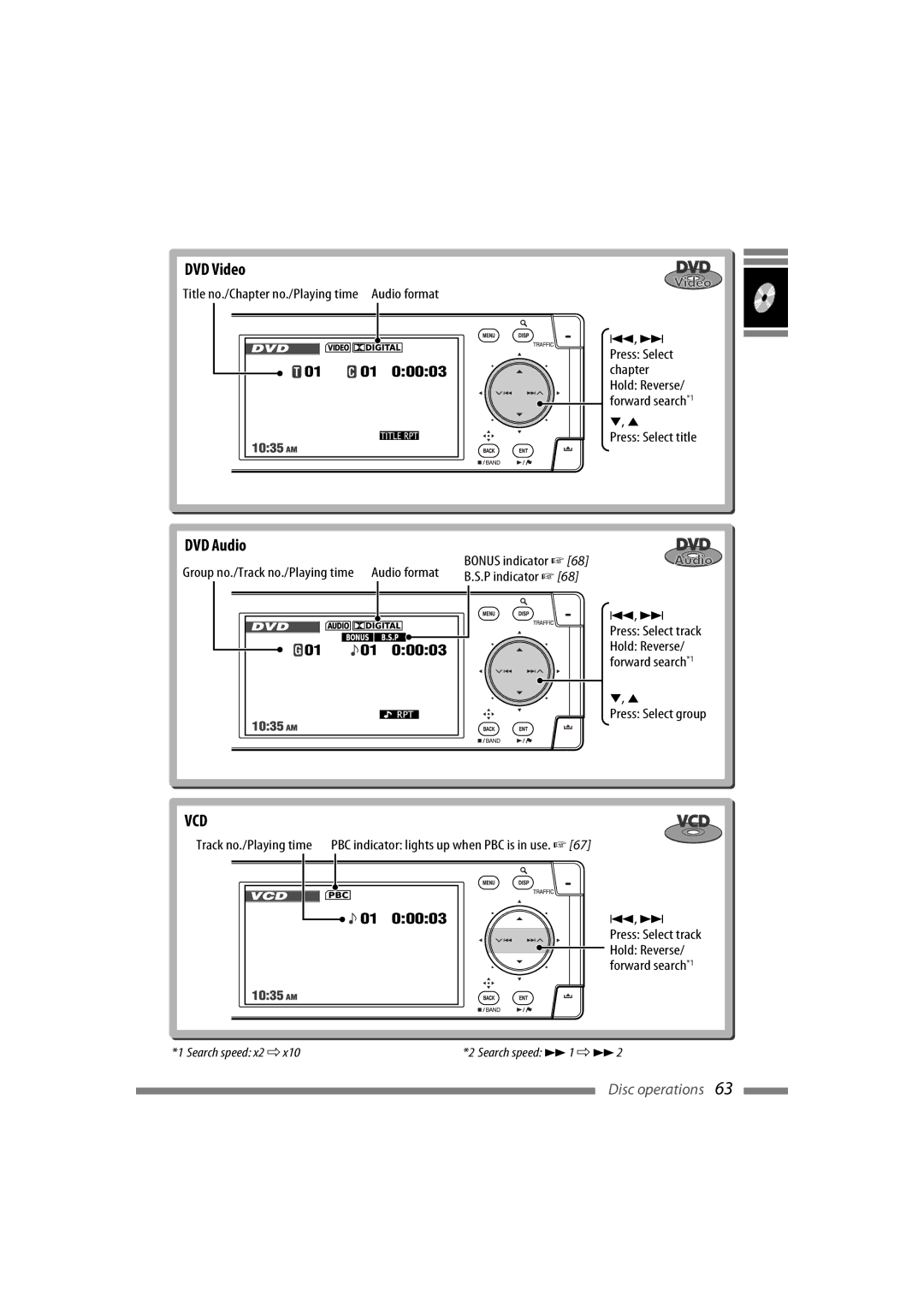 JVC LVT1774-001A manual DVD Video, DVD Audio, 01 C 01 