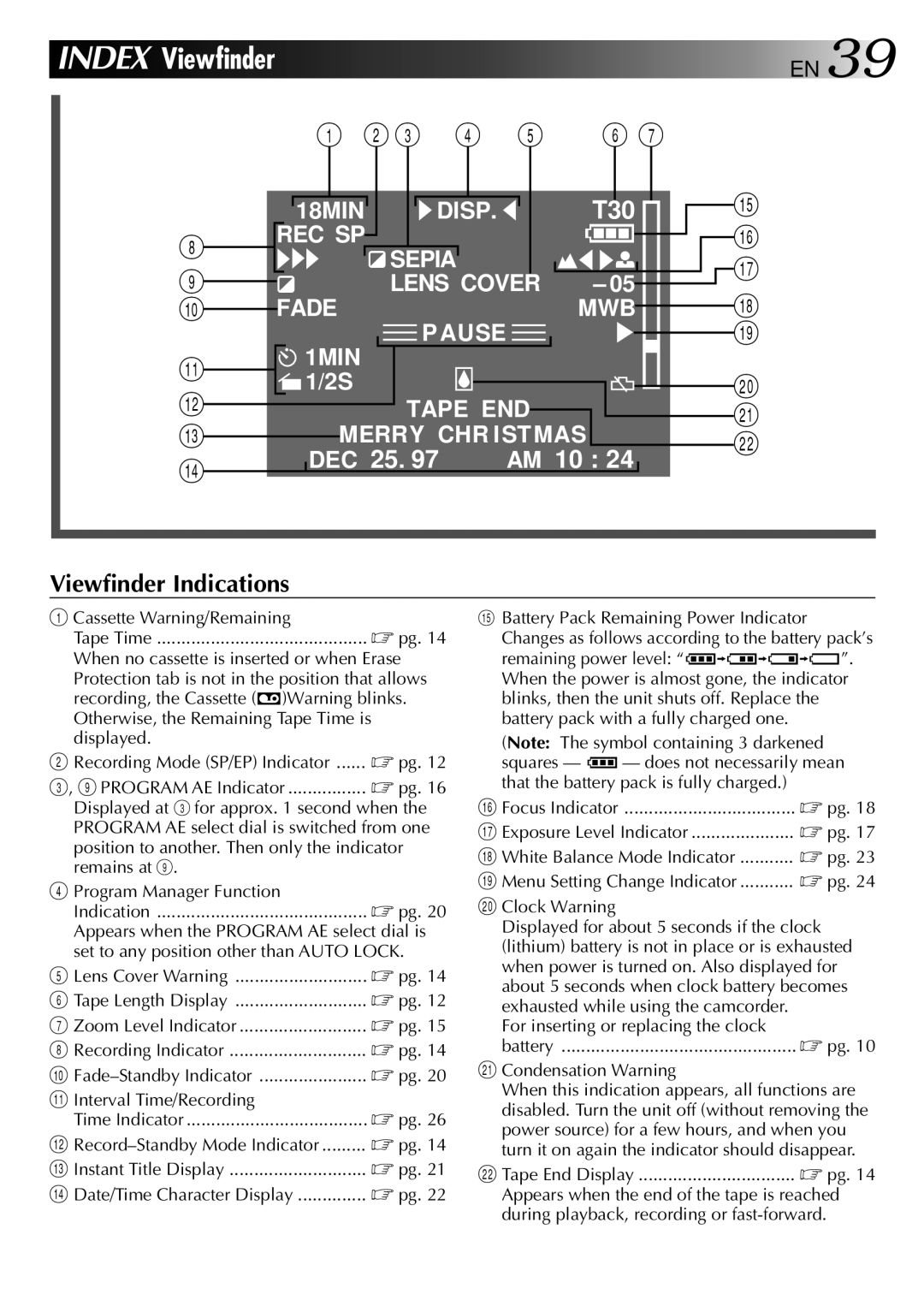 JVC 0397TOV*UN*YP, LYT0002-018A manual Cassette Warning/Remaining, # Instant Title Display $ Date/Time Character Display 