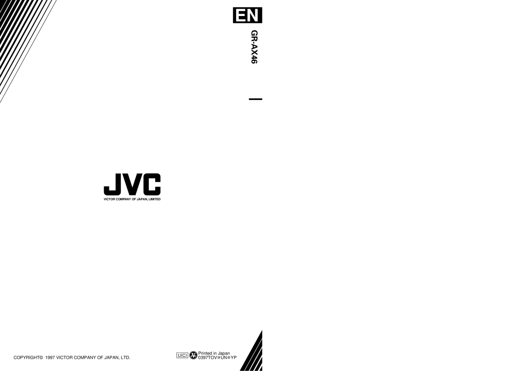 JVC LYT0002-018A, 0397TOV*UN*YP manual GR-AX46 