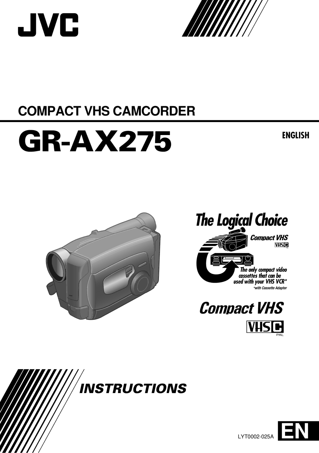 JVC GR-AX275, LYT0002-025A manual 