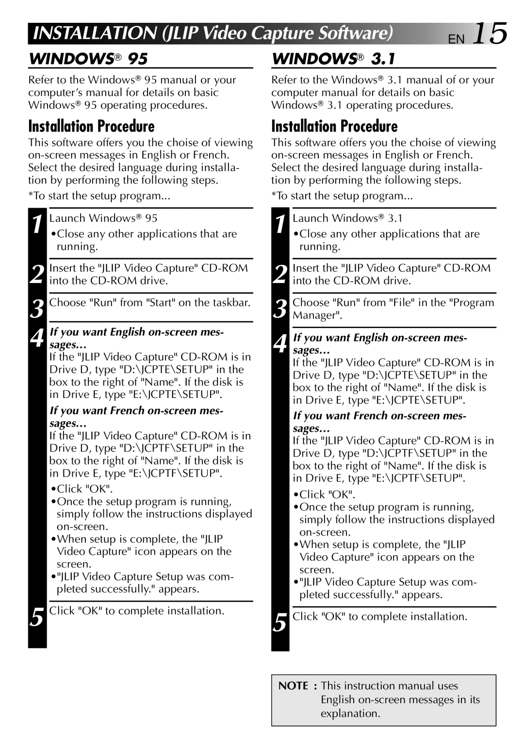 JVC 0397MKV*UN*SN, LYT0002-0H6B manual Installation Procedure, Windows 