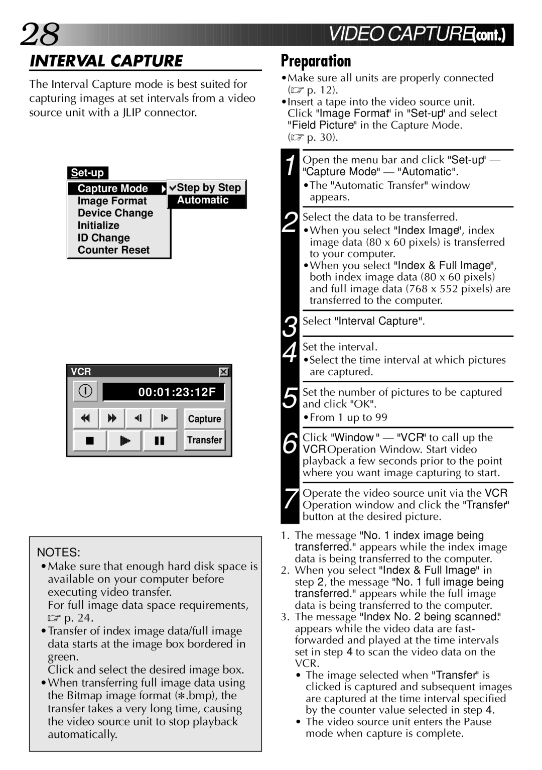 JVC LYT0002-0J9A, 0397MKV*UN*VP manual Interval Capture, Automatically 