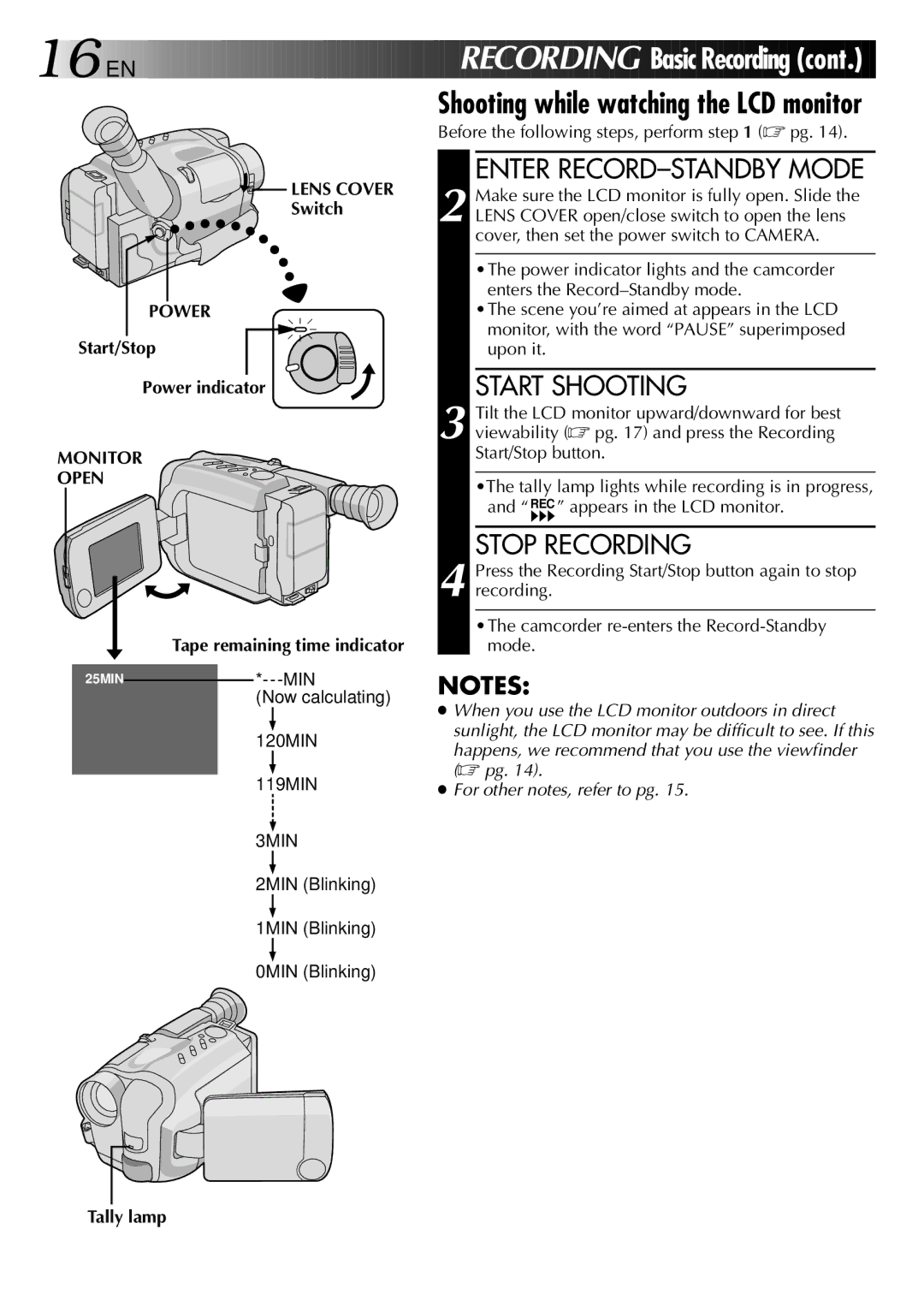 JVC LYT0002-0N4B specifications Lens Cover, Switch, Start/Stop Power indicator, Before the following steps, perform pg 