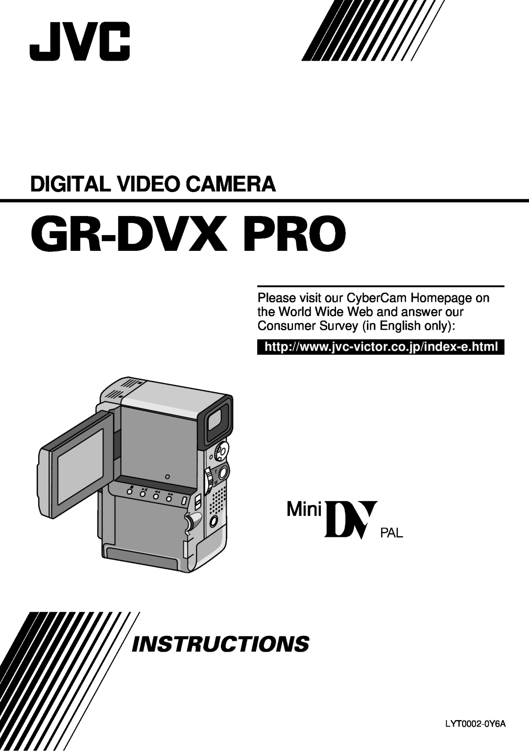JVC LYT0002-0Y6A manual Gr-Dvx Pro, Digital Video Camera, Instructions 