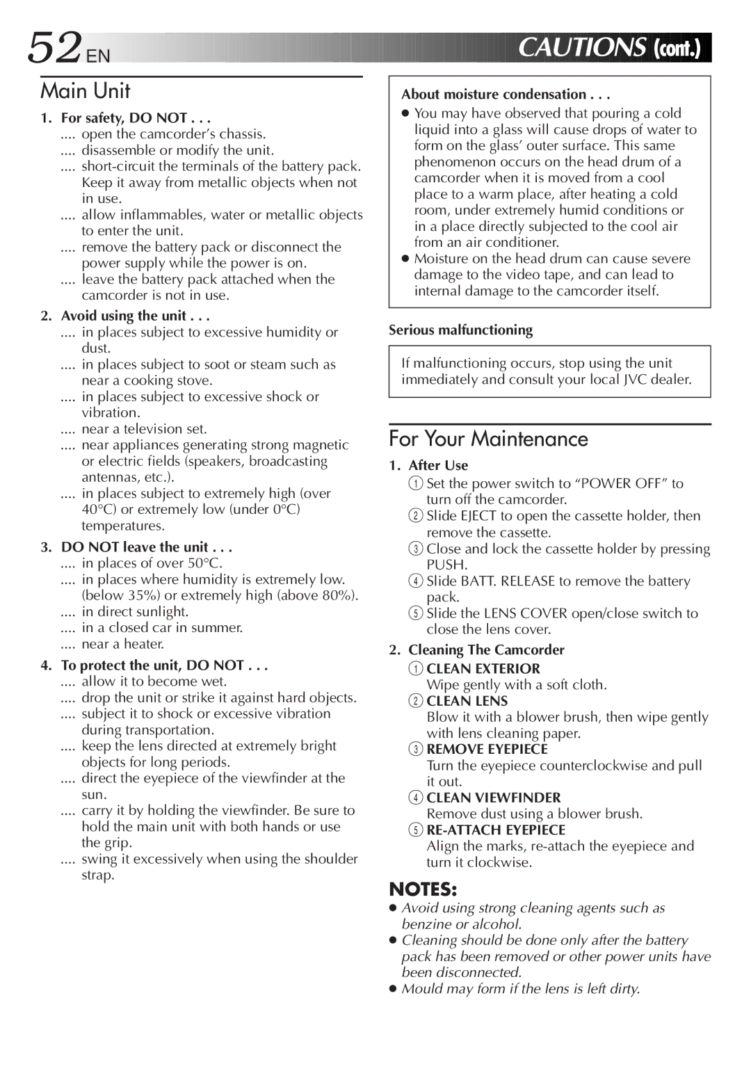 JVC LYT0060-001B manual Cont 