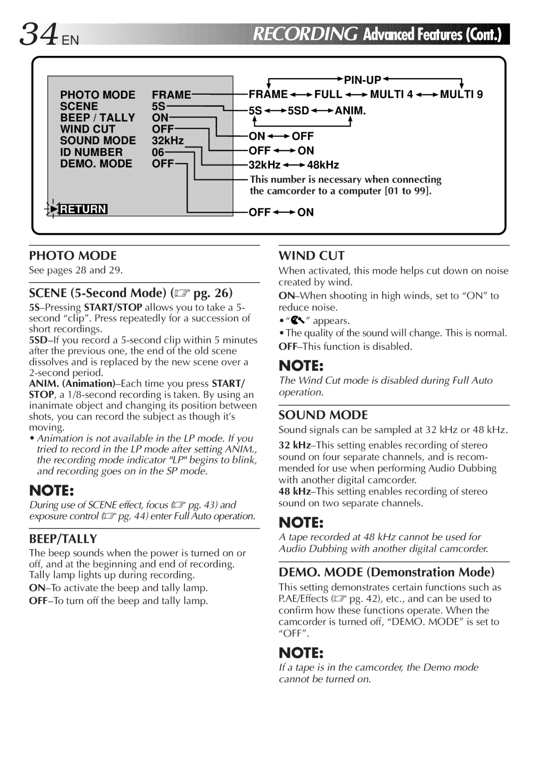 JVC LYT0152-001B manual Return, See pages 28 