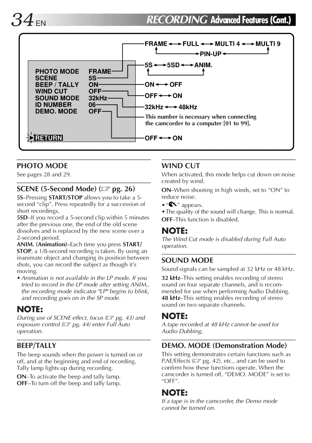 JVC LYT0190-001B manual Photo Mode 