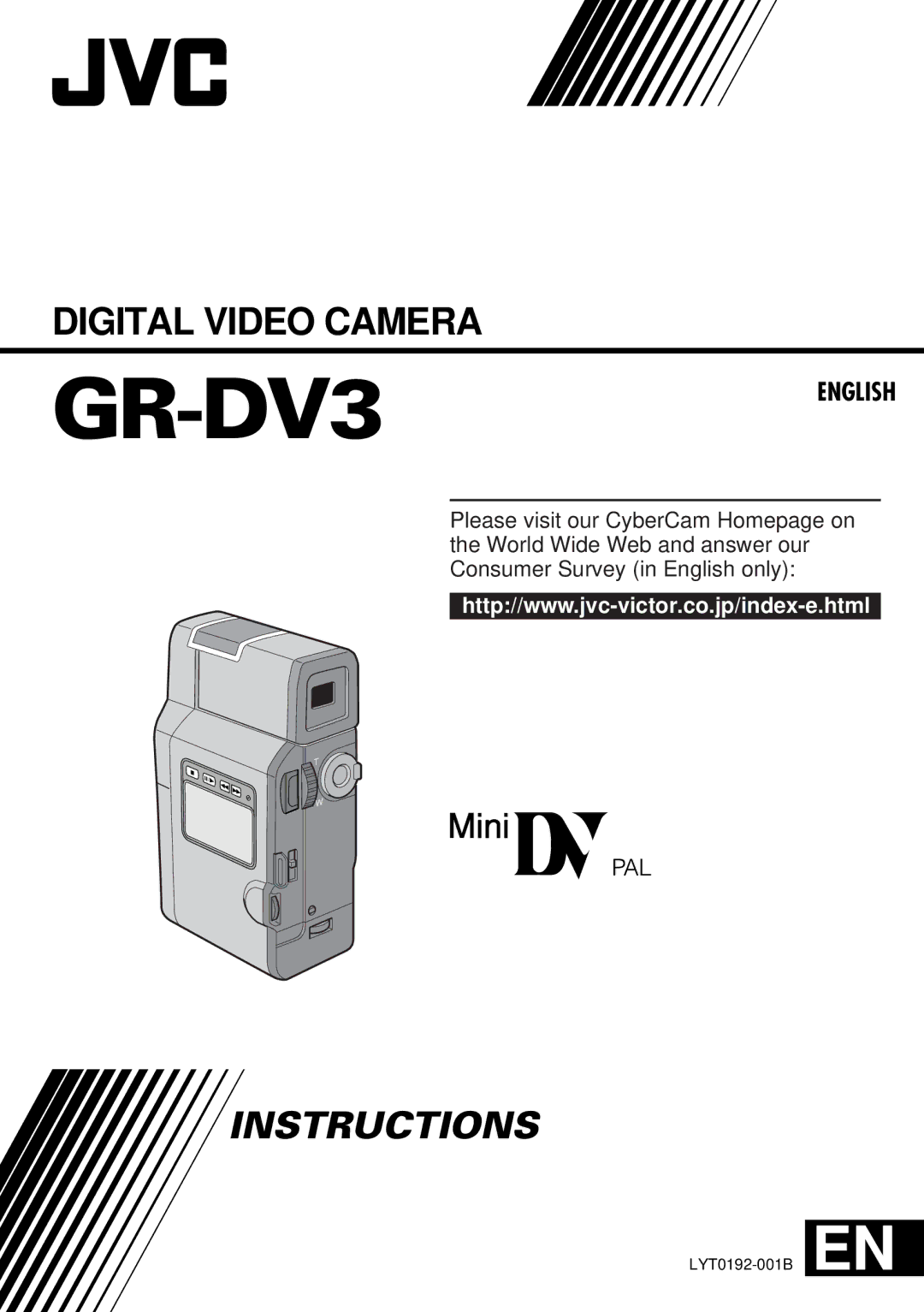 JVC LYT0192-001B manual GR-DV3 