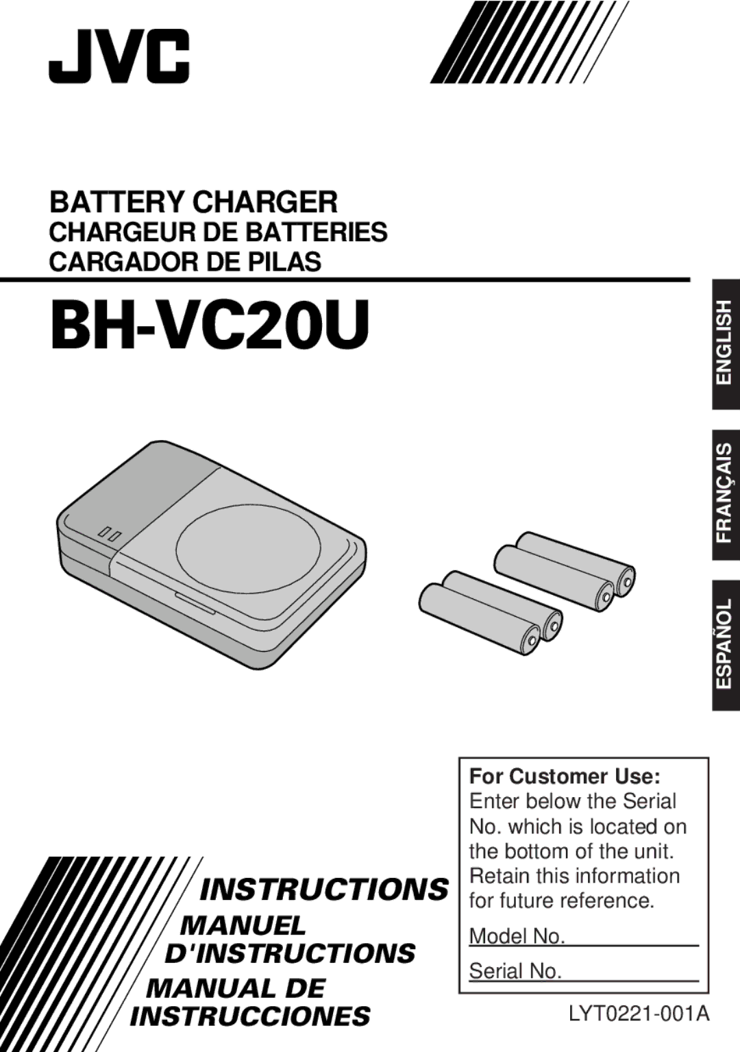 JVC BH-VC20U, LYT0221-001A manual 