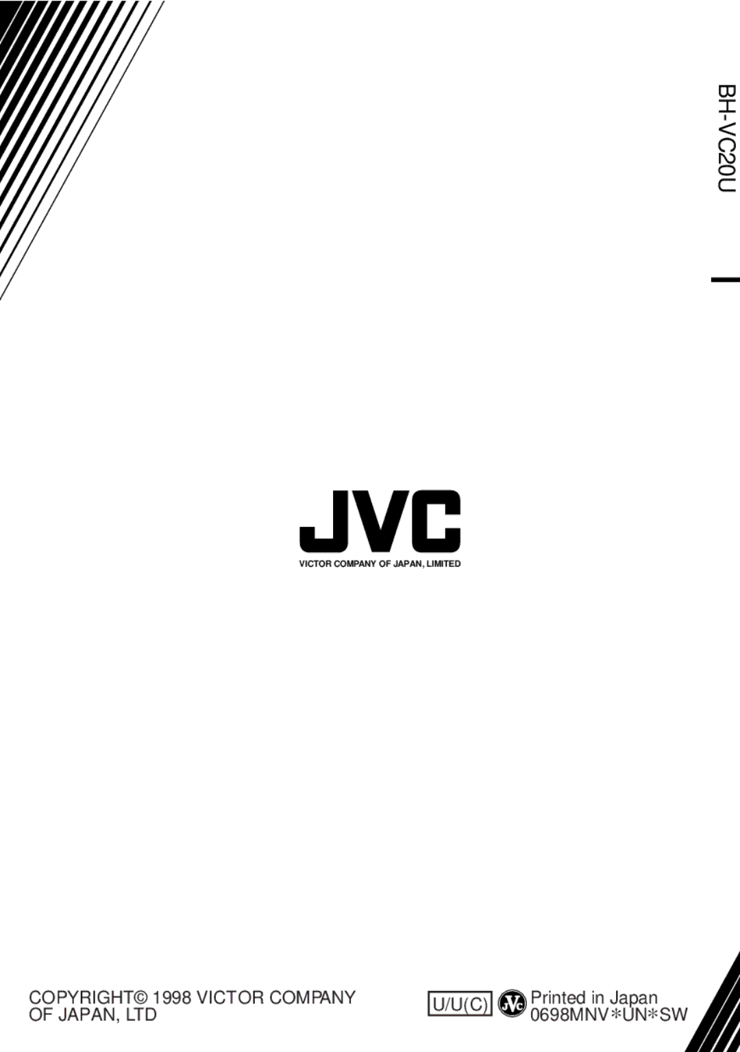 JVC LYT0221-001A manual BH-VC20U 