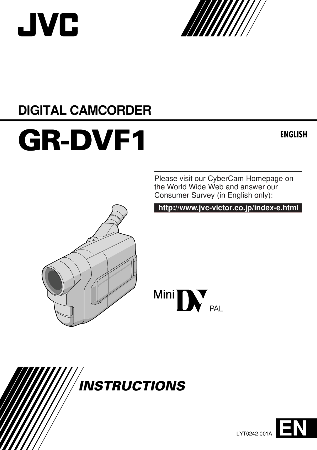 JVC LYT0242-001A manual GR-DVF1 