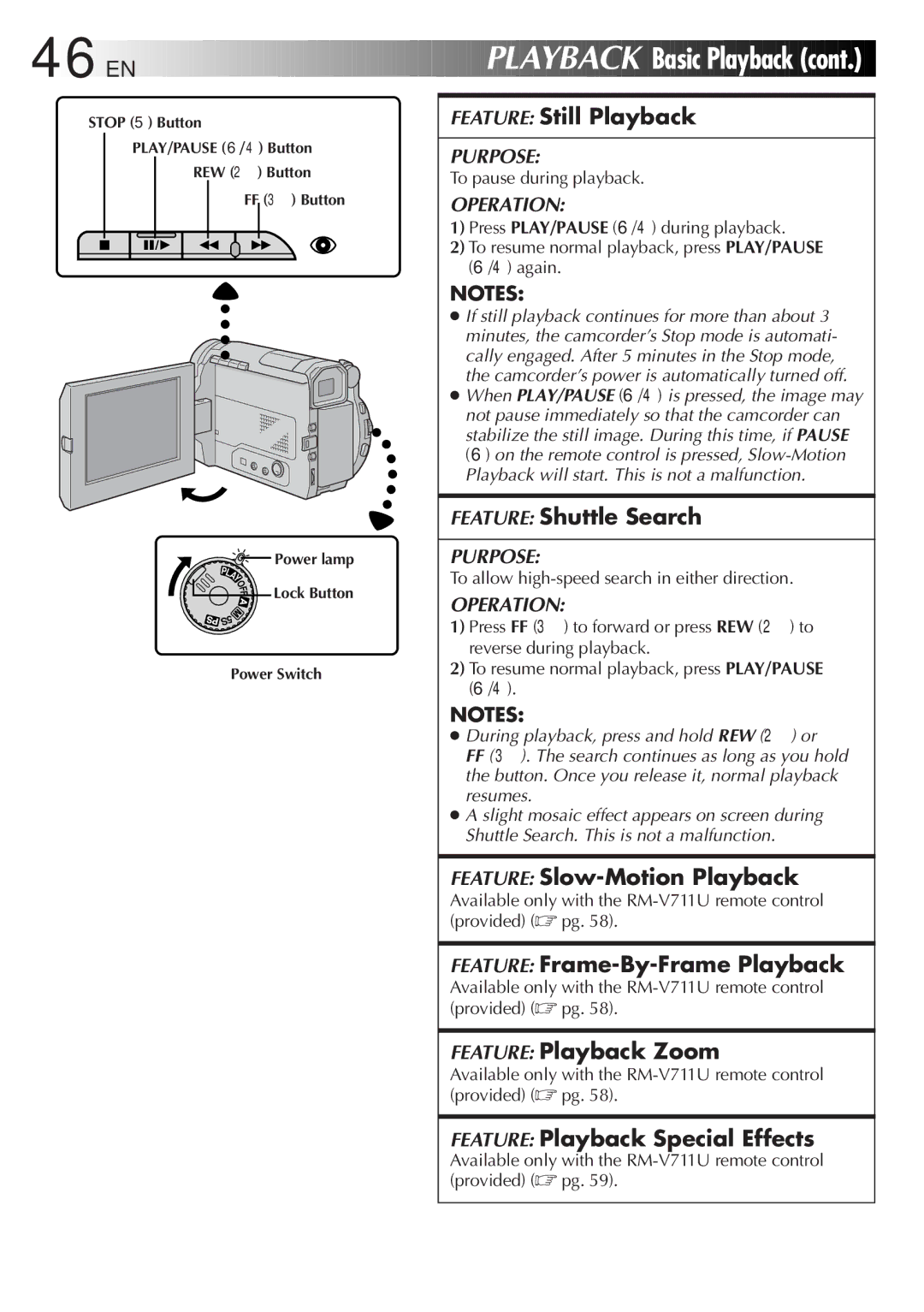 JVC LYT0291-001B manual Basic Playback 