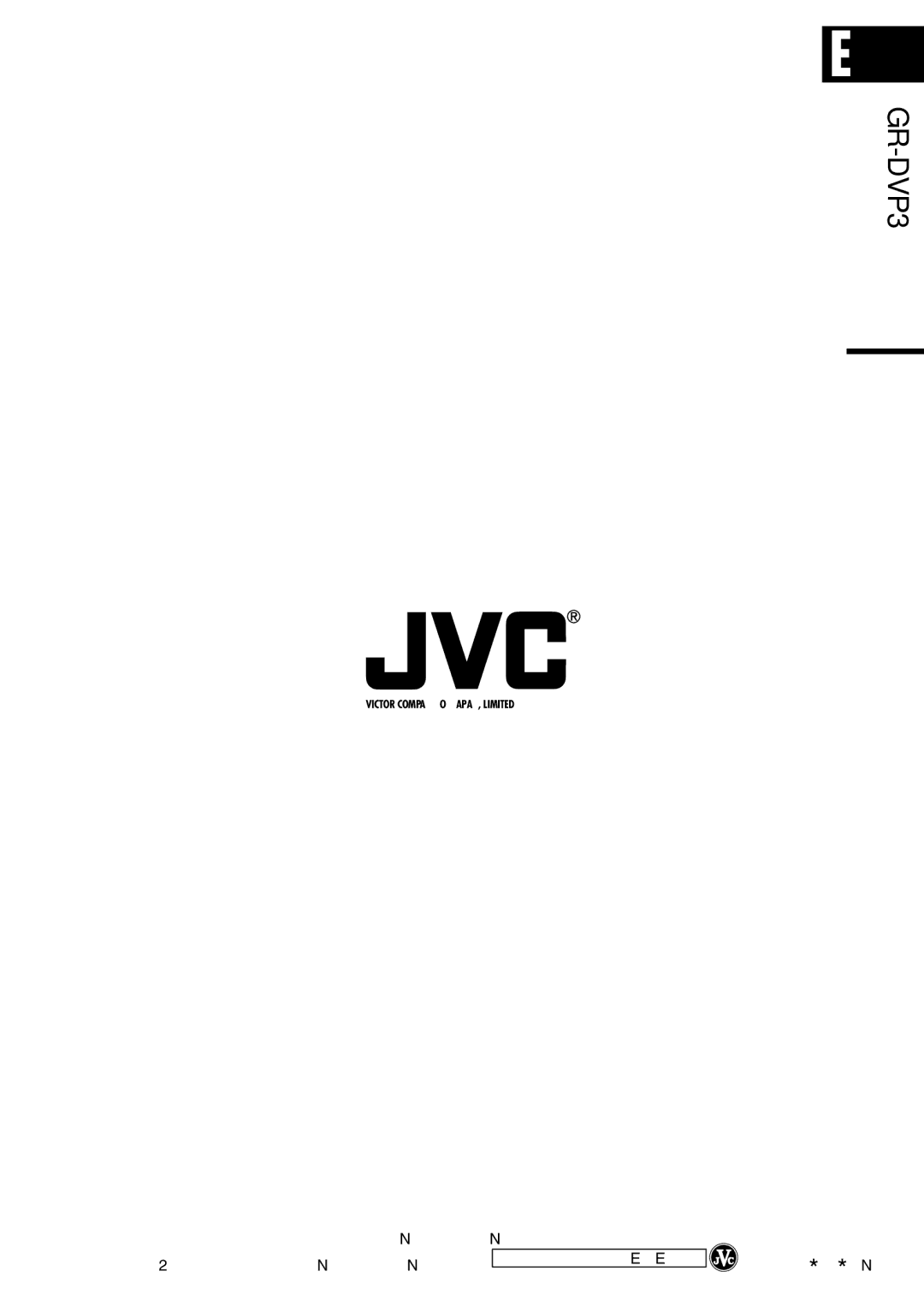 JVC LYT0844-001A specifications GR-DVP3 