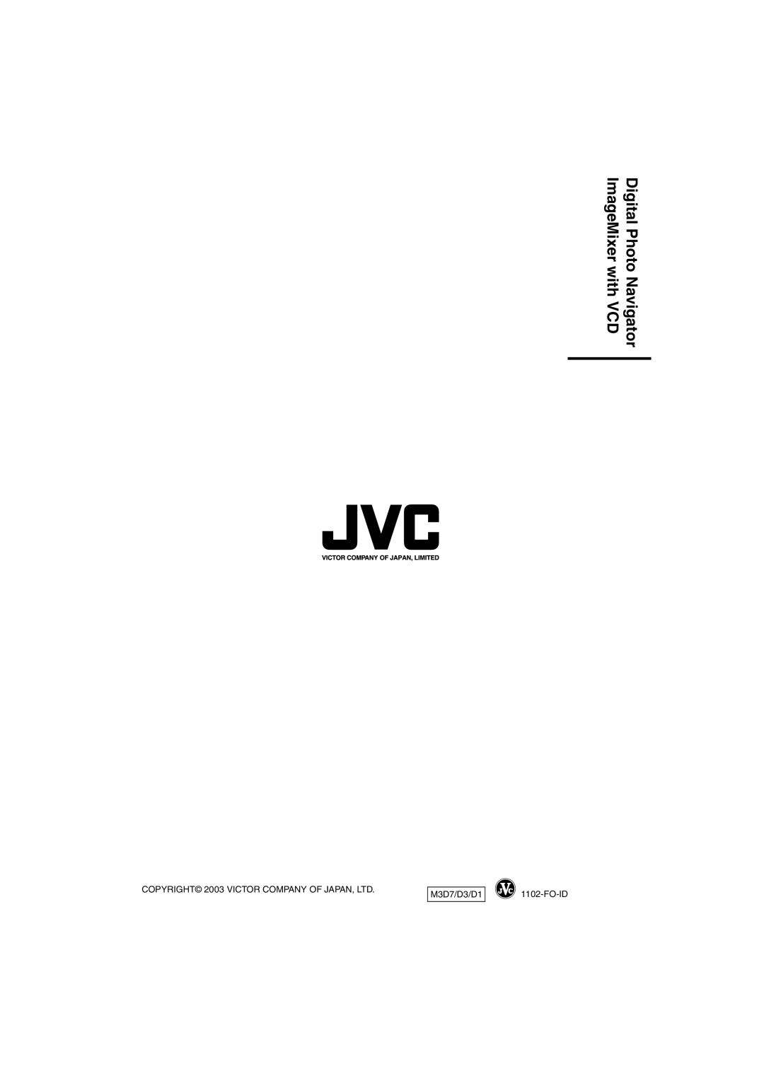 JVC LYT1147-001A manual M3D7/D3/D1 FO-ID 