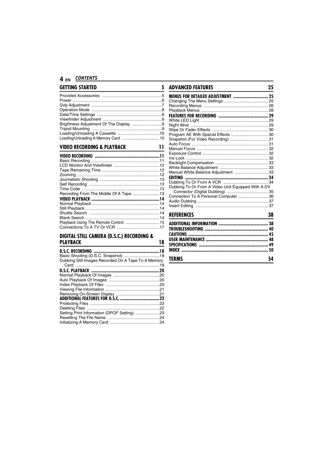 JVC LYT1265-001B, 0104-FO-ID-PJ manual EN Contents 