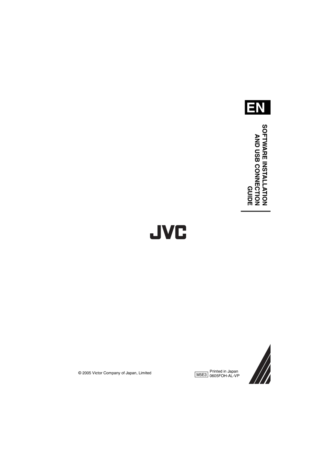 JVC LYT1495-001A manual Software Installation and USB Connection Guide 