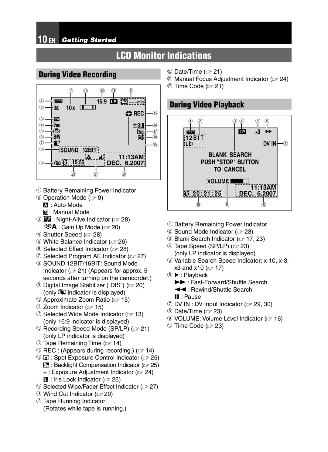 JVC LYT1776-001A manual 10 EN, 169, 12BIT, 1555 DEC 