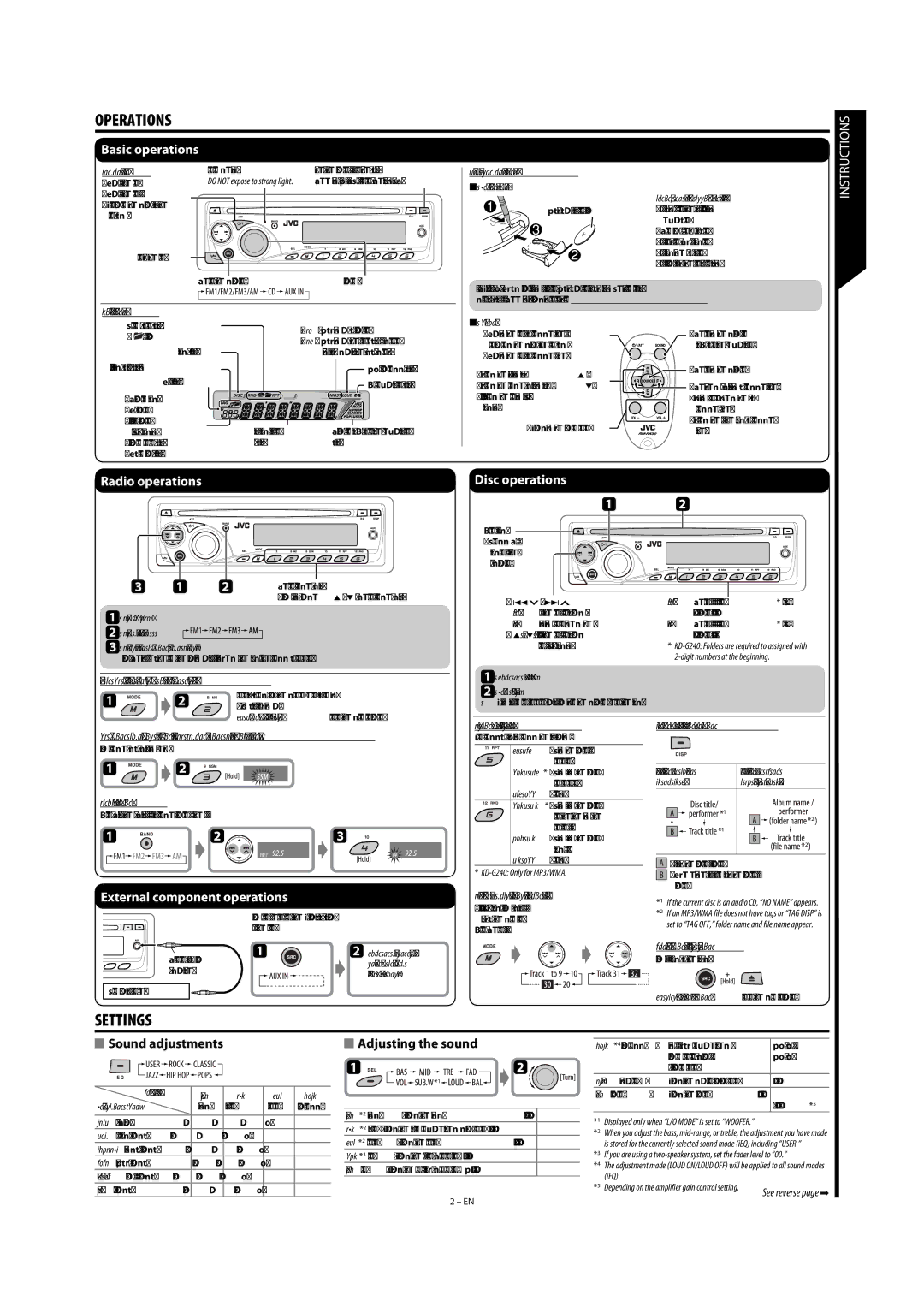 JVC MA372IEN Control panel, Display window Remote controller-RM-RK50, When an FM stereo broadcast is hard to receive 