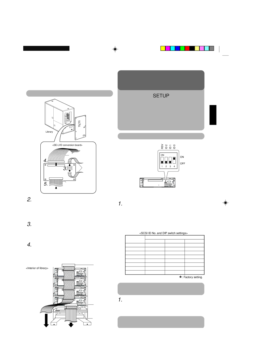 JVC MC-R434U Connecting the cables, Procedure for Setting the DIP Switch, Procedure for Closing the CD/DVD Library Door 