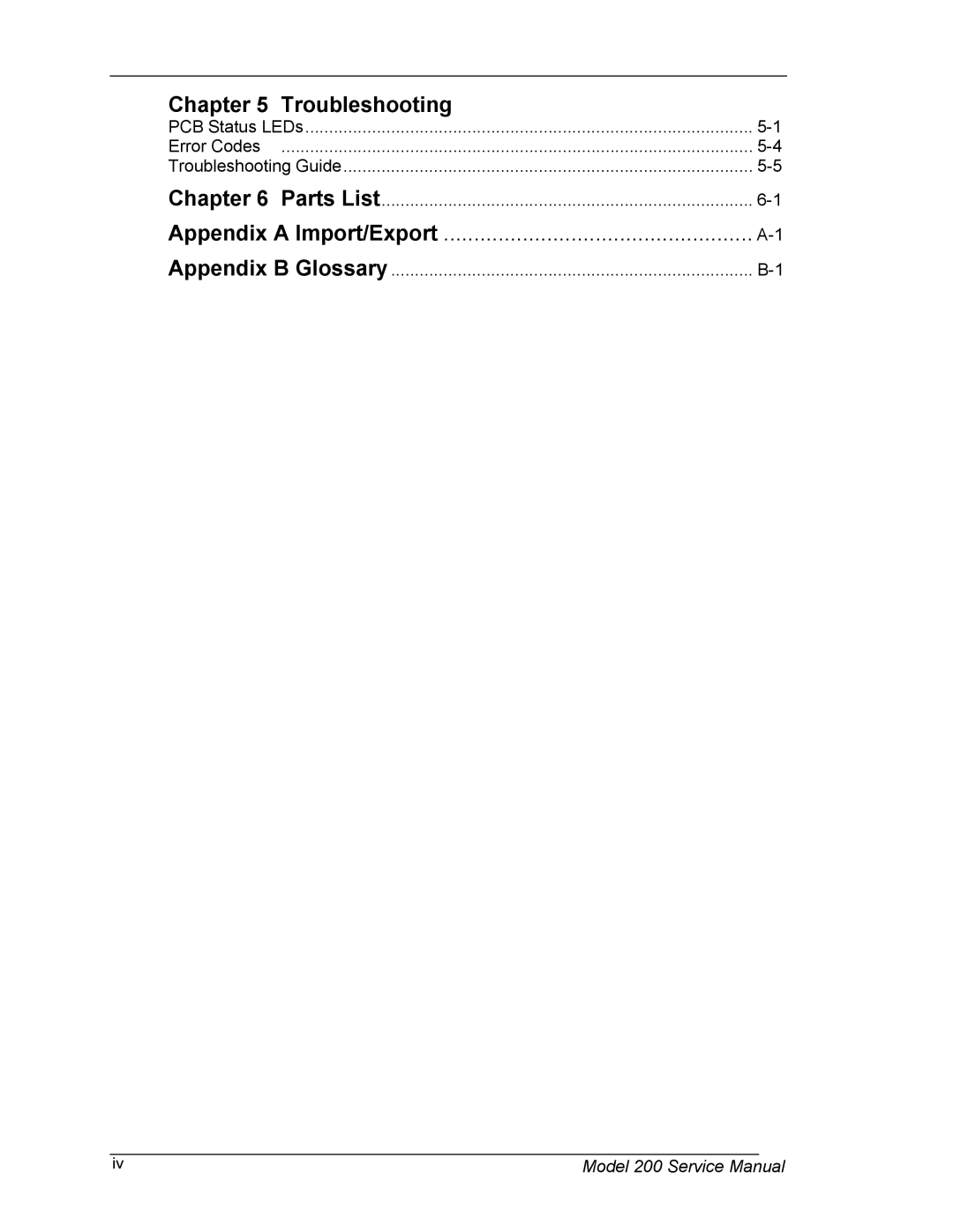 JVC Model 200 service manual Troubleshooting 