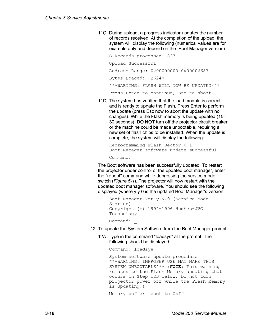 JVC Model 200 service manual Service Adjustments 