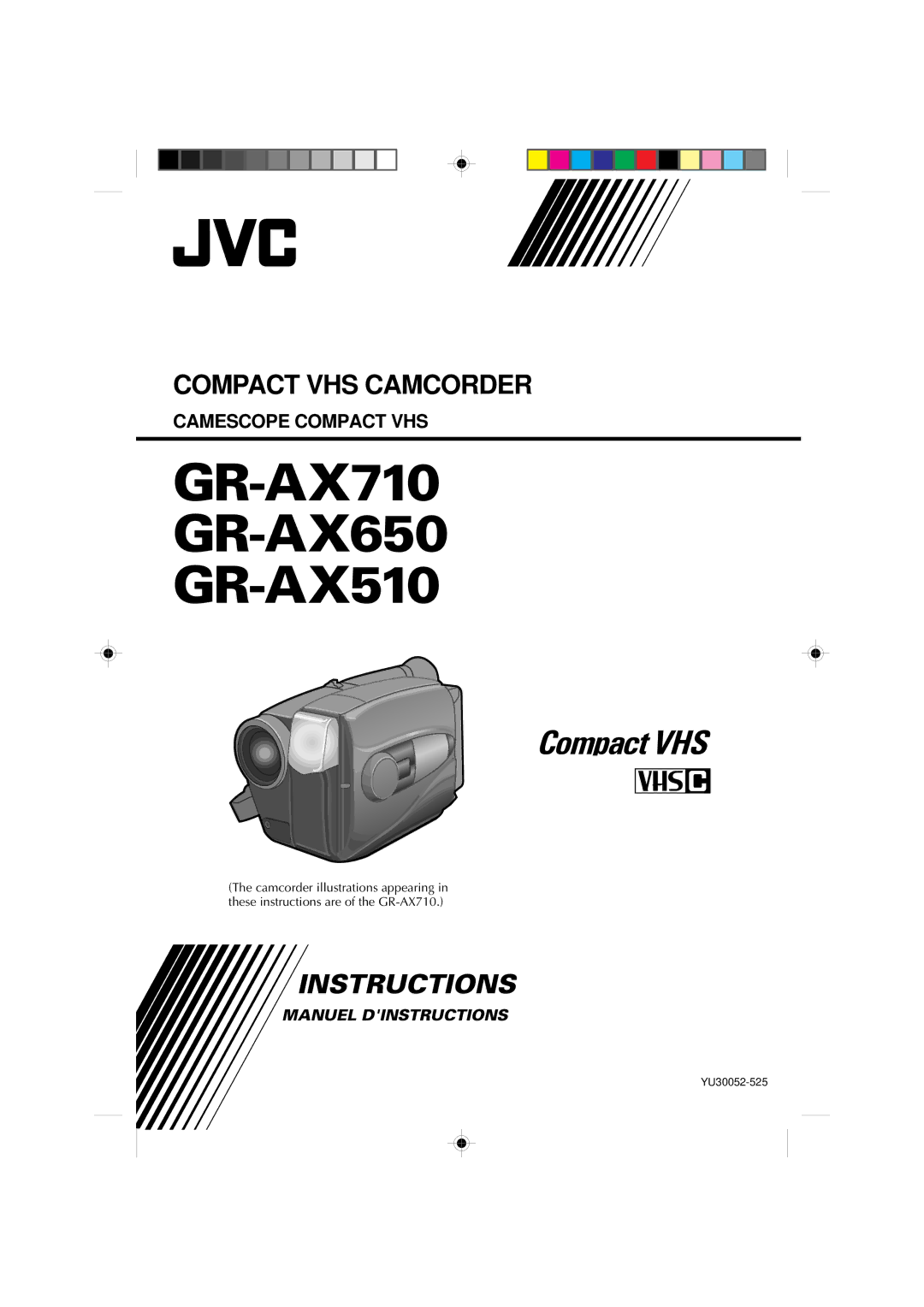 JVC Model GR-AX510 manual GR-AX710 GR-AX650 GR-AX510 