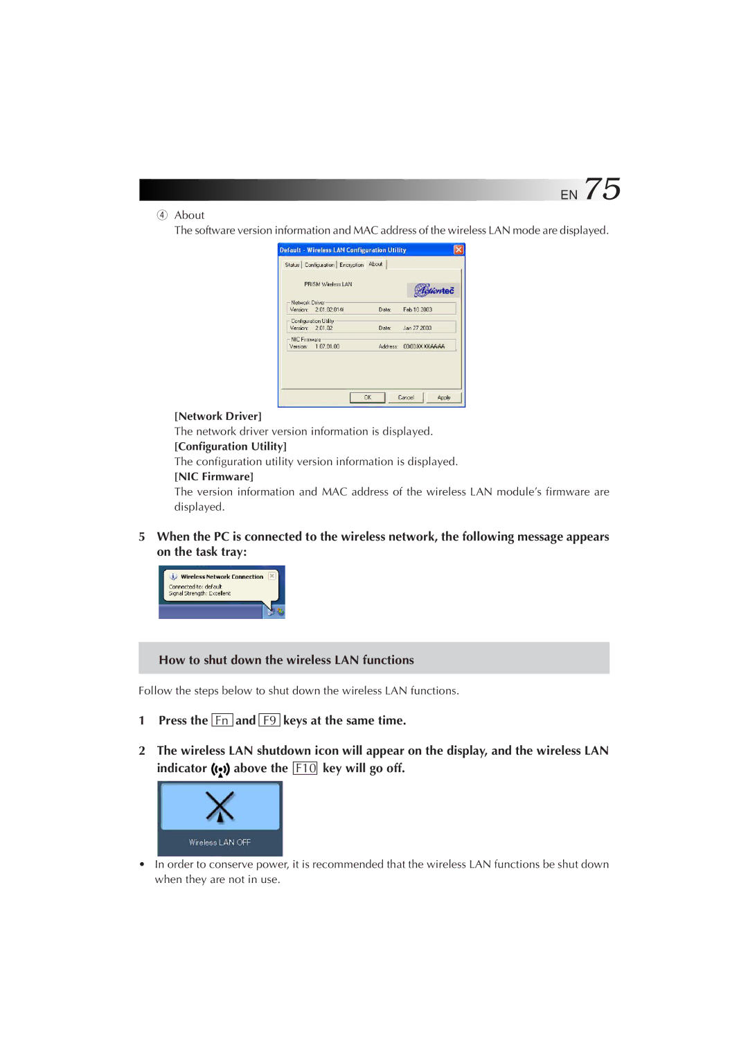 JVC MP-XP5230GB warranty Press Keys at the same time, Indicator above the F10 key will go off, Network Driver, NIC Firmware 