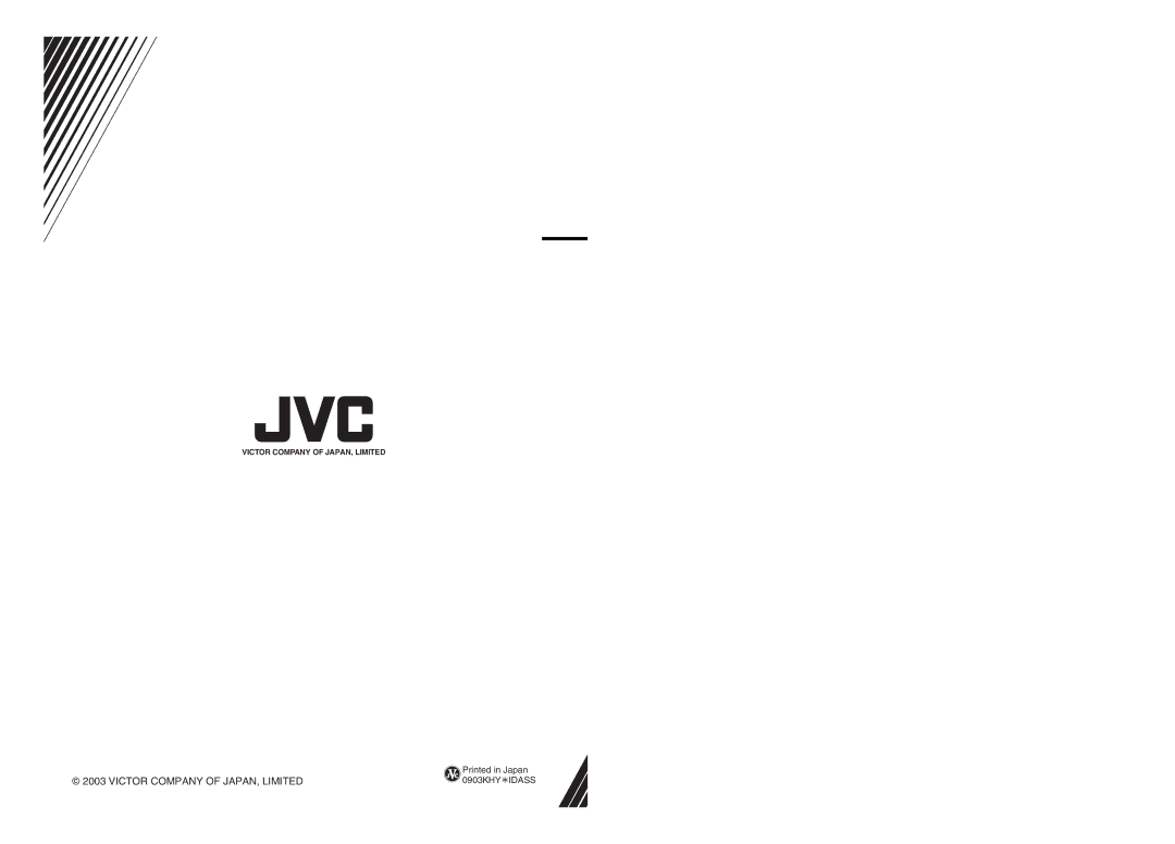 JVC MP-XP731GB warranty 0903KHY Idass 