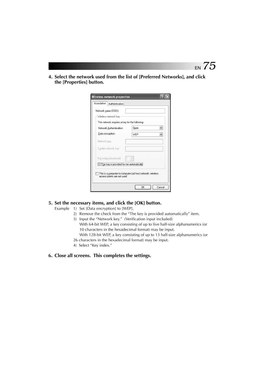 JVC MP-XP731GB warranty Close all screens. This completes the settings 